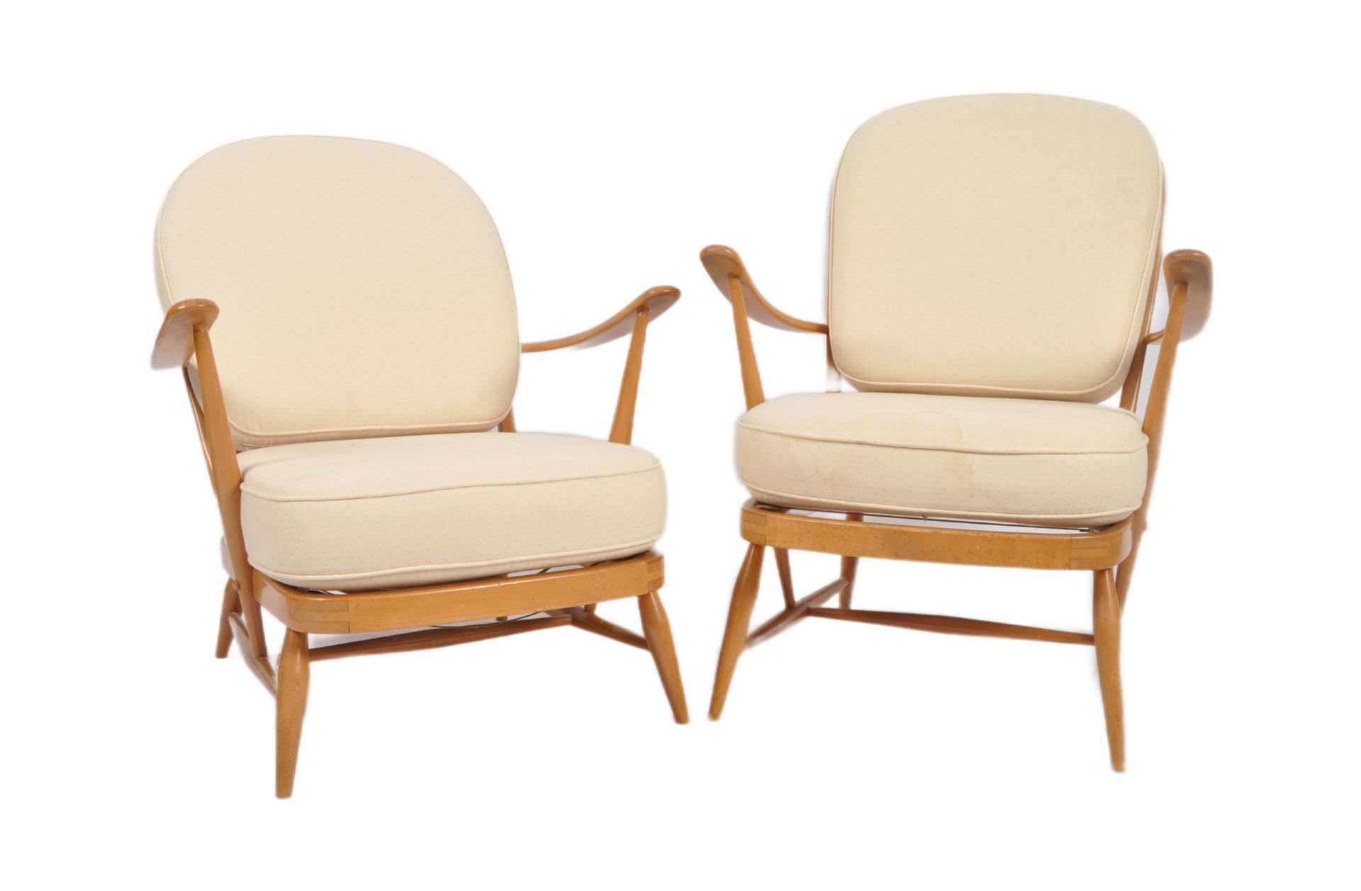 LUCIAN ERCOLANI - ERCOL MODEL 334 - PAIR ARMCHAIRS