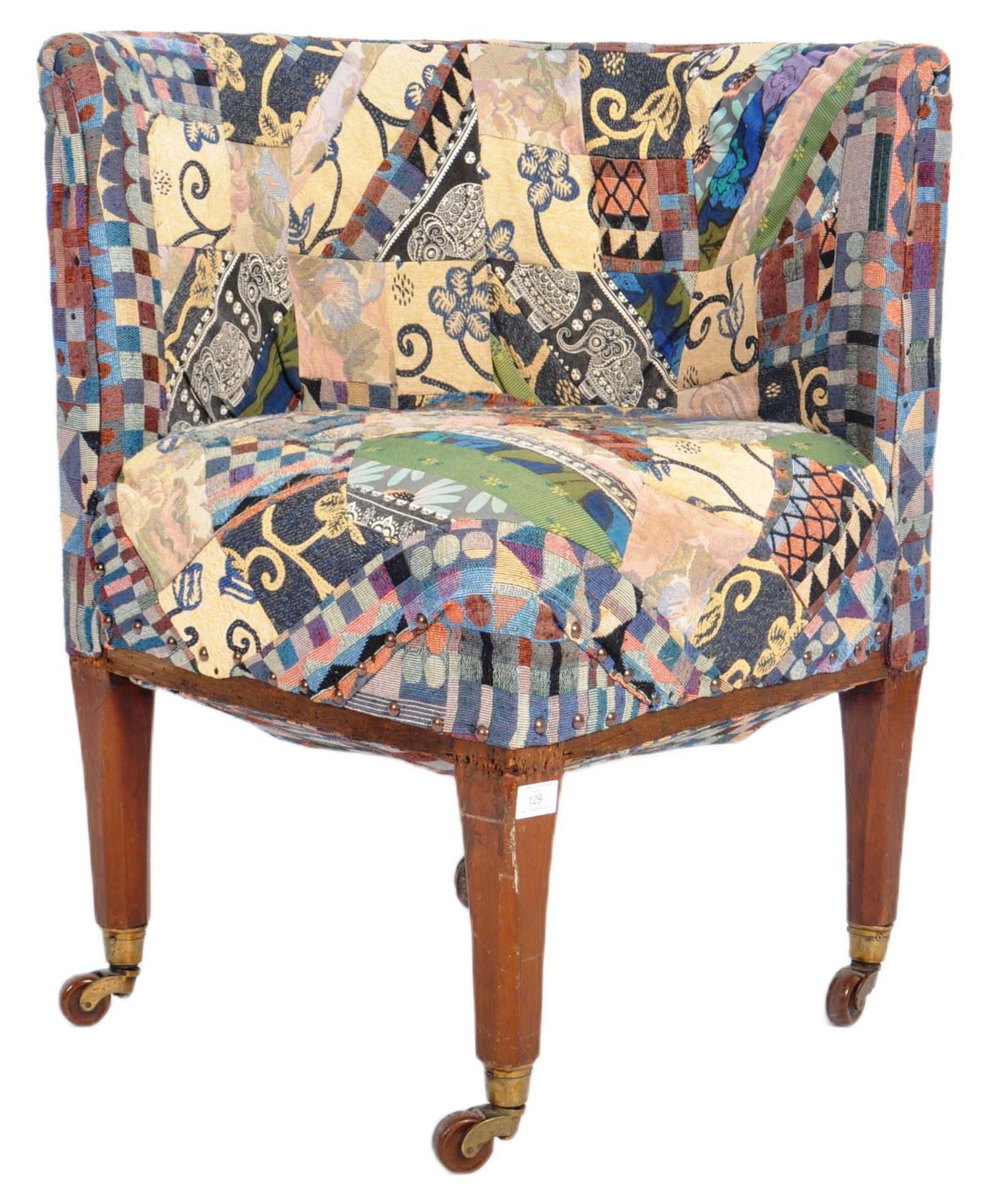 19TH CENTURY VICTORIAN CORNER ARMCHAIR / CHAIR