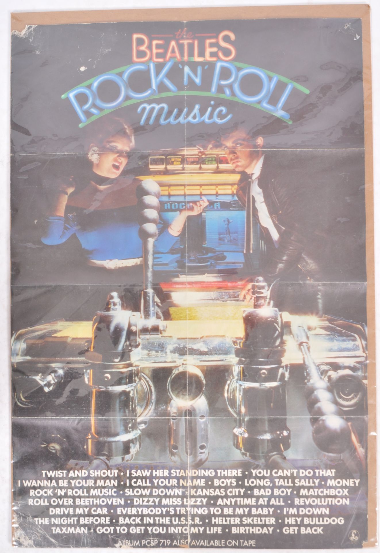 THE BEATLES ROCK 'N' ROLL PROMOTIONAL MUSIC POSTER