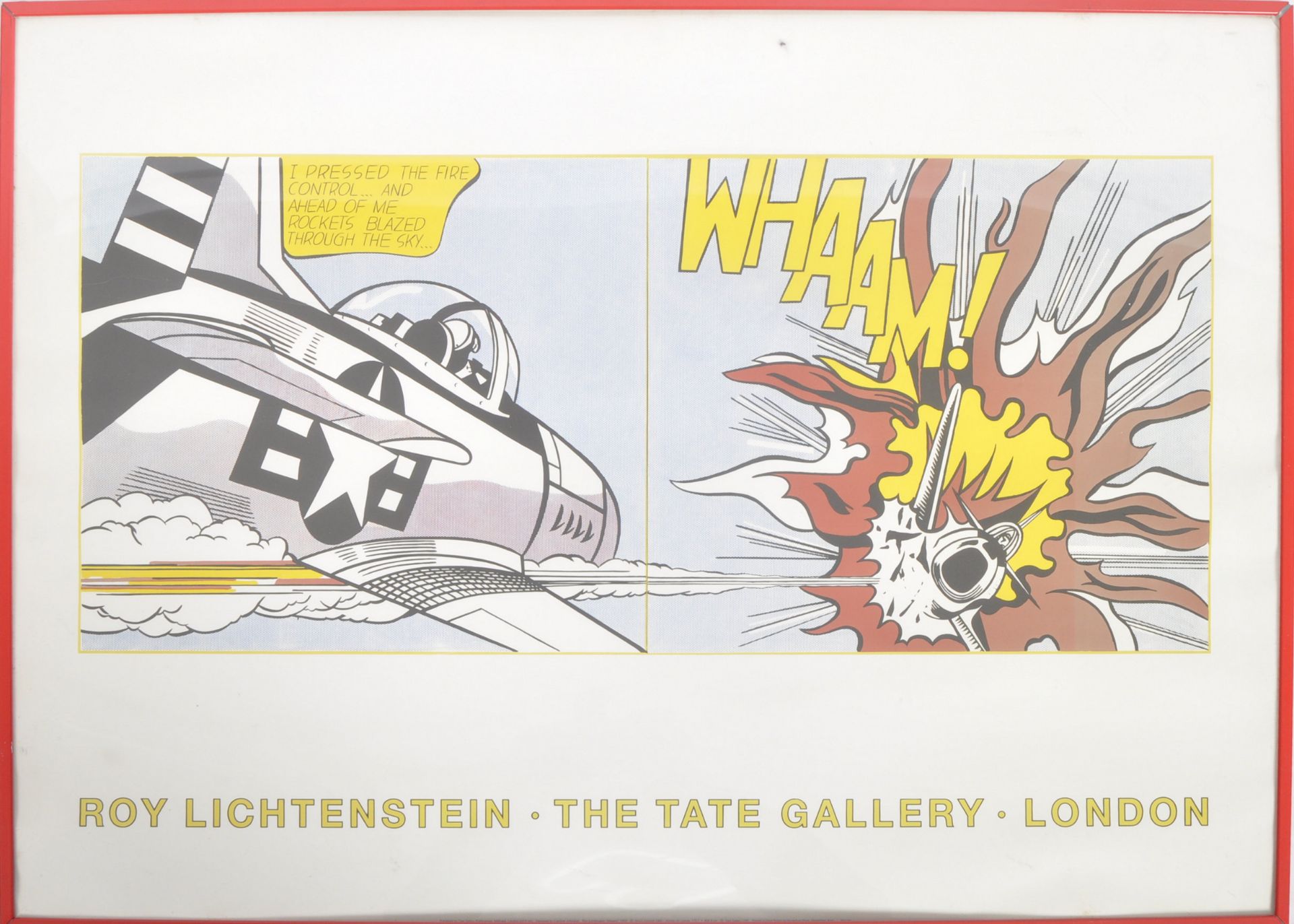 AFTER ROY LICHTENSTEIN - WHAAM - 1991 COLOUR LITHOGRAPH