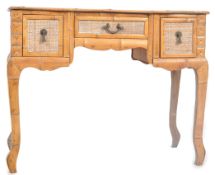 VINTAGE BAMBOO WRITING TABLE DESK / DRESSING TABLE