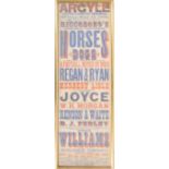 FOOTBALL MATCH BY DOGS - 1898 ARGYLE THEATER POSTER