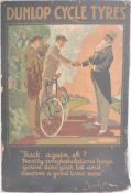 DUNLOP CYCLE TYRES - EARLY 20TH CENTURY ADVERTISEMENT