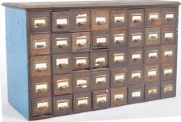 EARLY 20TH CENTURY MULTI DRAWER PIGEON HOLE CABINET