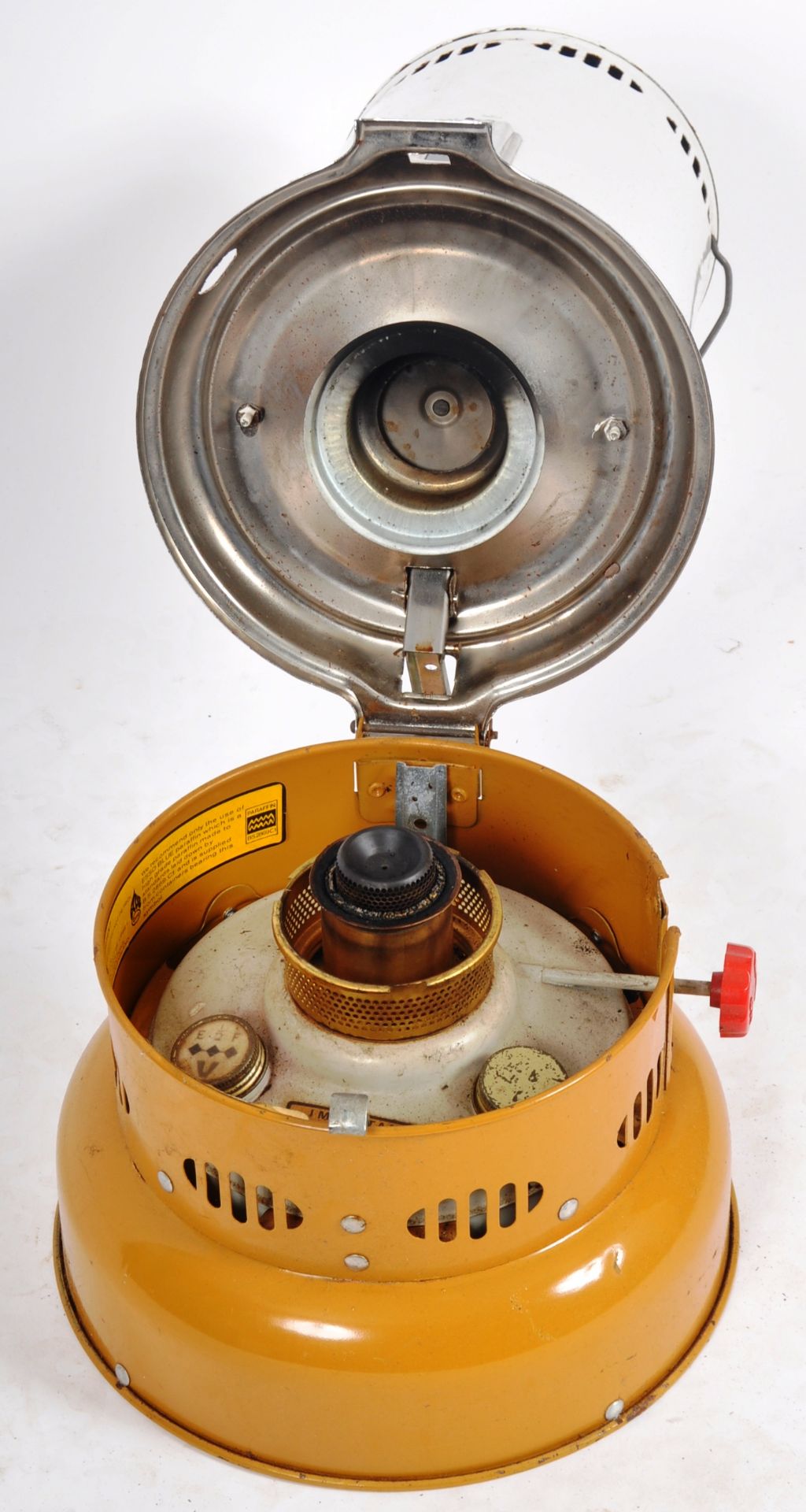 VALOR - MID CENTURY TWO TONE ENAMELED PARAFFIN HEATER - Image 6 of 7