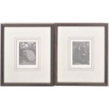 TWO VINTAGE FRAMED LIMITED SIGNED ETCHINGS