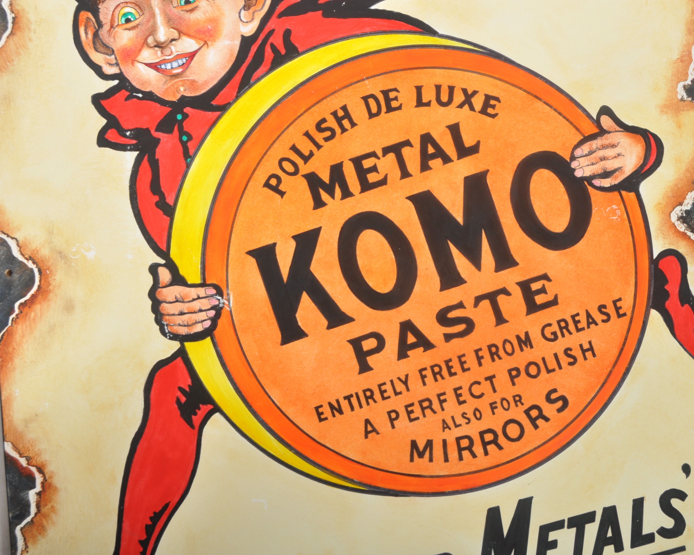KOMO - CONTEMPORARY ARTISTS' IMPRESSION OF AN ENAMEL SIGN - Image 3 of 4
