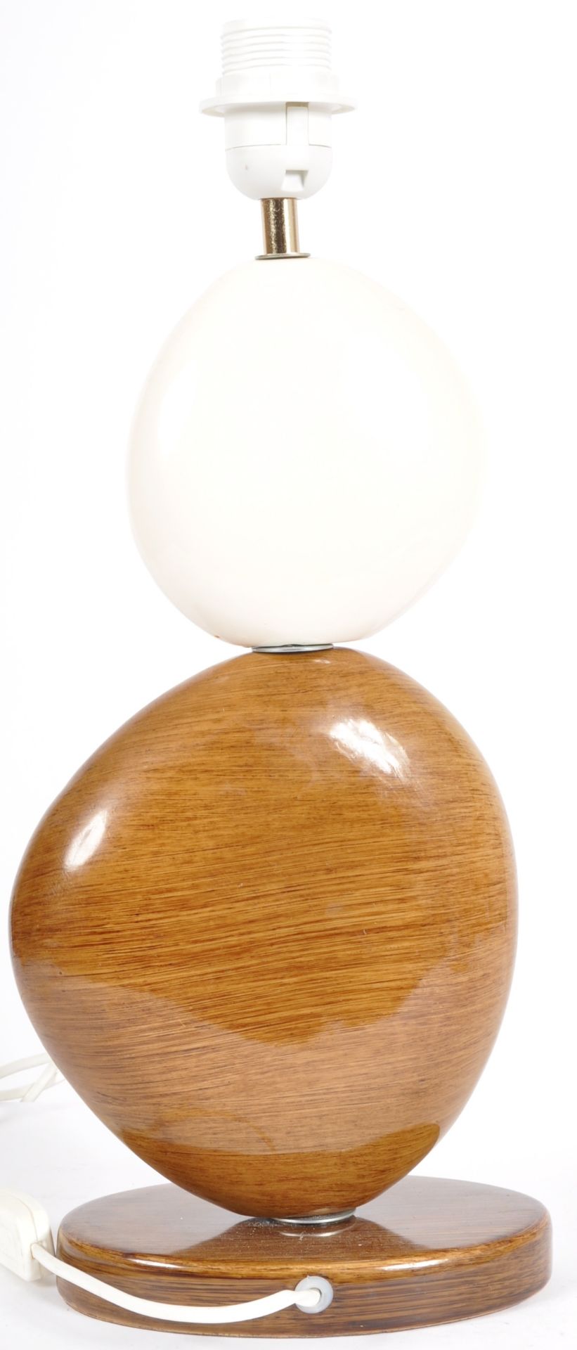 CONTEMPORARY DESIGNER CERAMIC PEBBLE TABLE LAMP - Image 3 of 8