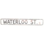 WATERLOO STREET 8 - ORIGINAL BRISTOL ROAD SIGN