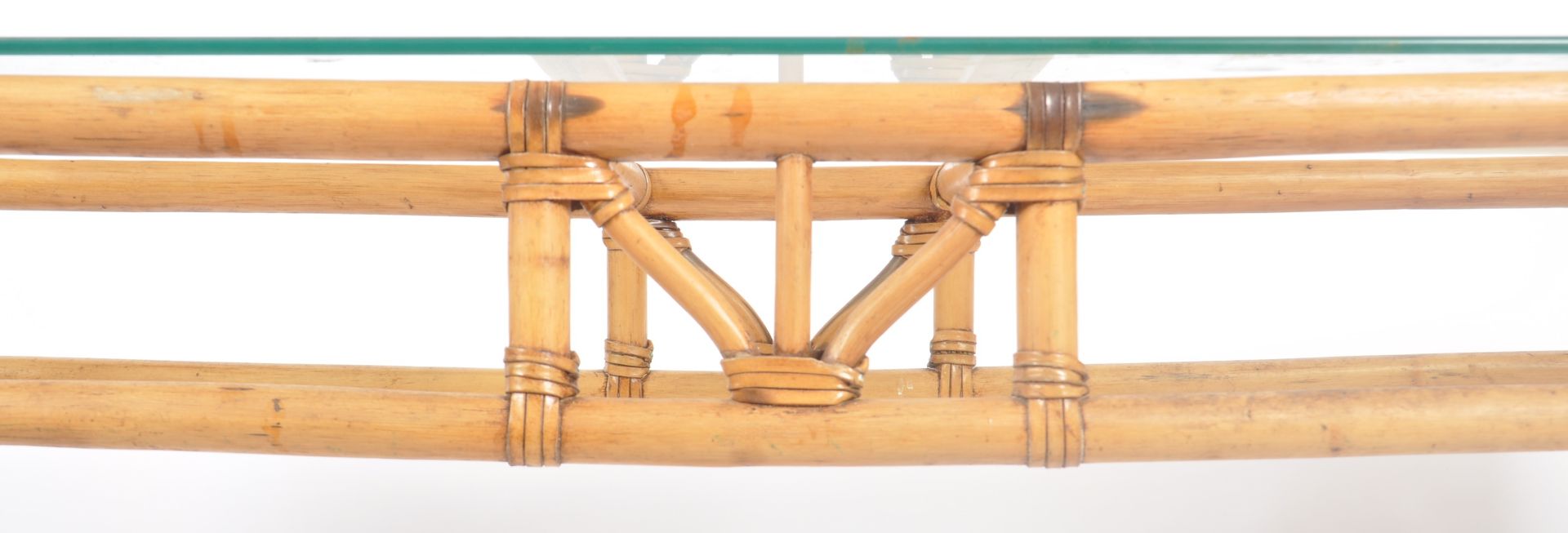 RETRO 20TH CENTURY BAMBOO CONSOLE / HALL TABLE - Image 4 of 7