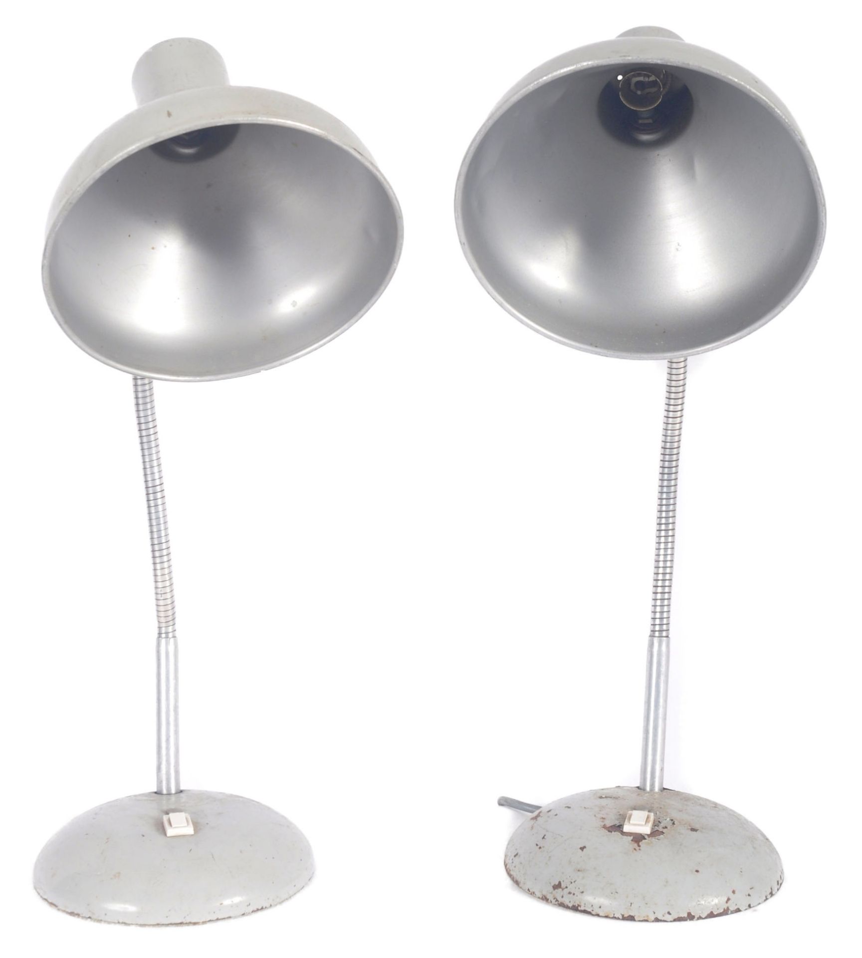 MATCHING PAIR OF RETRO 20TH CENTURY FRENCH DESK LAMPS