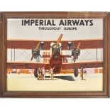 IMPERIAL AIRWAYS - VINTAGE ADVERTISING DISPLAY MIRROR