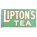 LIPTONS TEA - VINTAGE ENAMEL ADVERTISING SIGN