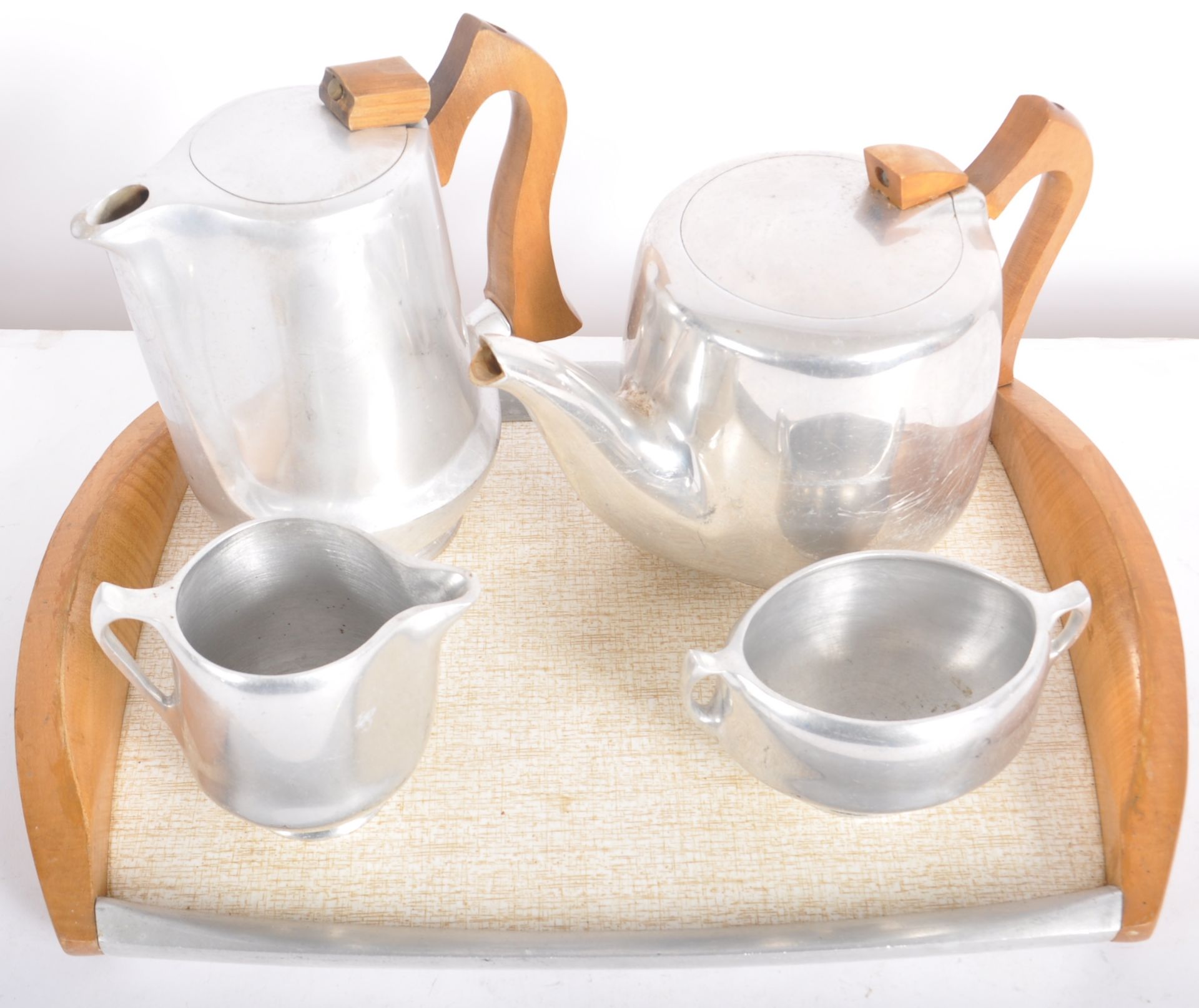 PICQUOT WARE - DANISH INSPIRED TEA / COFFEE SERVICE - Image 4 of 12