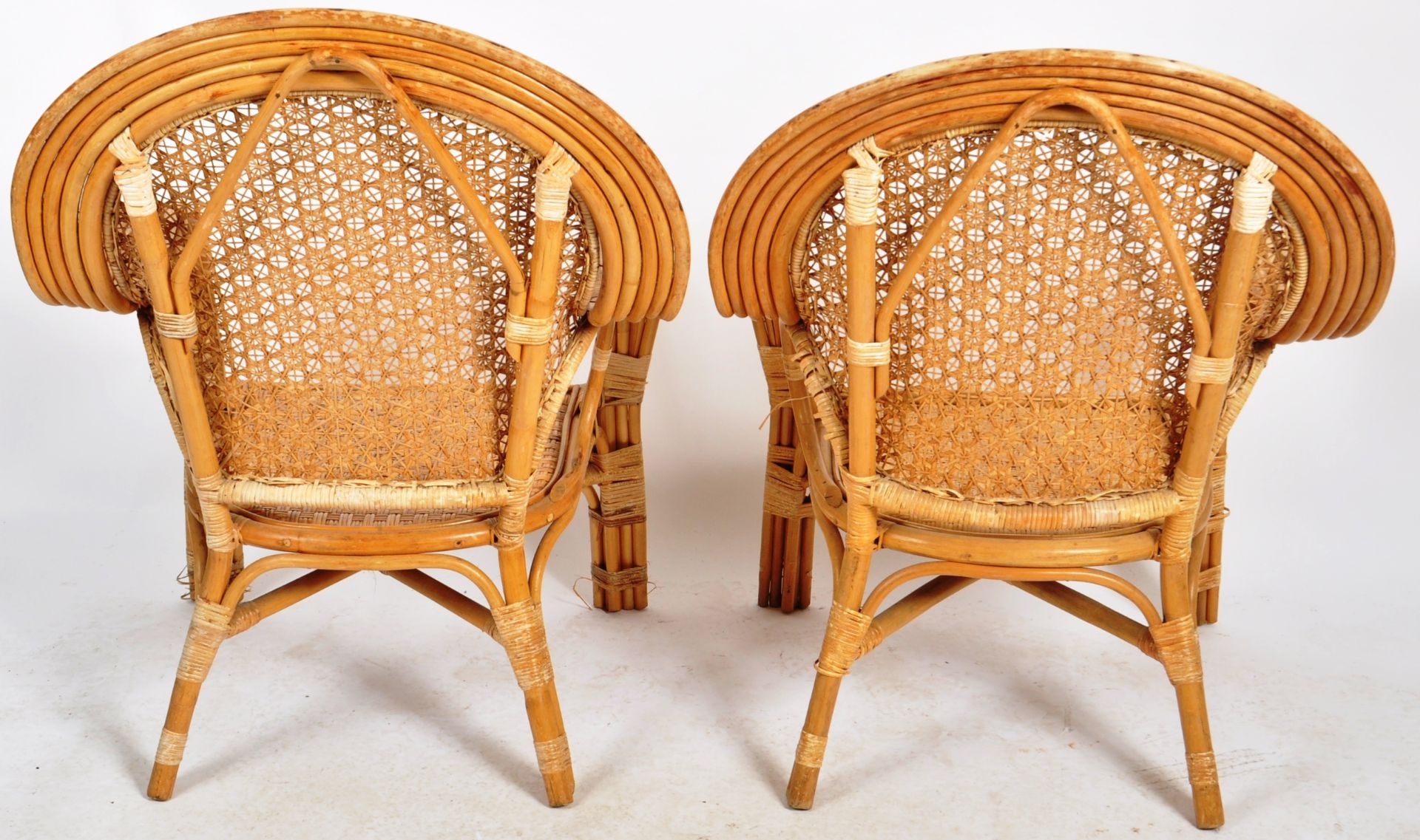 MATCHING PAIR OF MID CENTURY BAMBOO ARMCHAIRS - Bild 8 aus 12