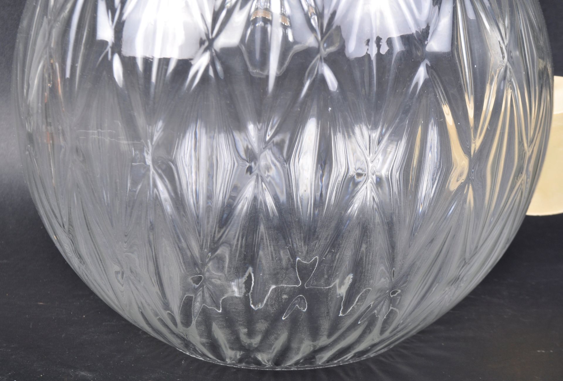 RETRO VINTAGE DANISH GLASS BALL LAMP - Image 4 of 5