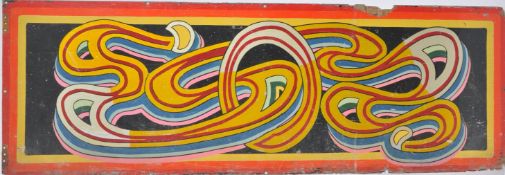 VINTAGE FAIRGROUND HAND PAINTED WOODEN PANEL