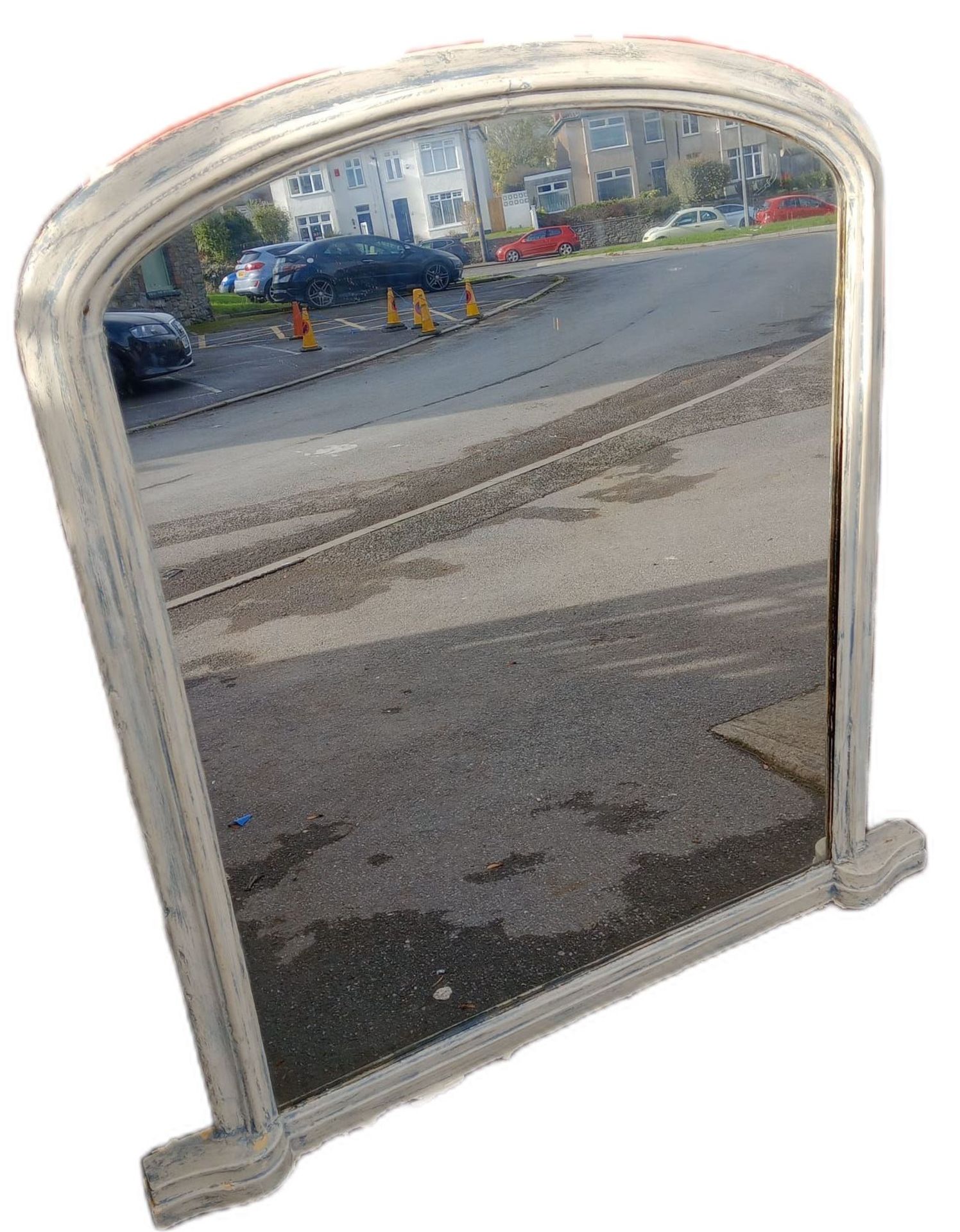 LARGE 19TH CENTURY VICTORIAN SHABBY CHIC MIRROR - Bild 2 aus 5