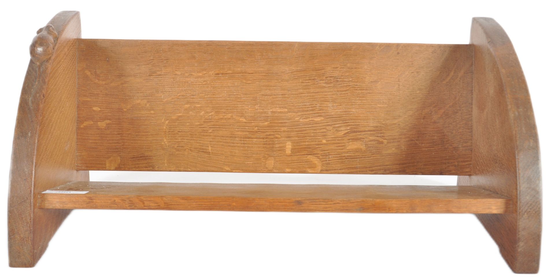 MANNER OF ROBERT 'MOUSEMAN' THOMPSON - OAK BOOK TROUGH