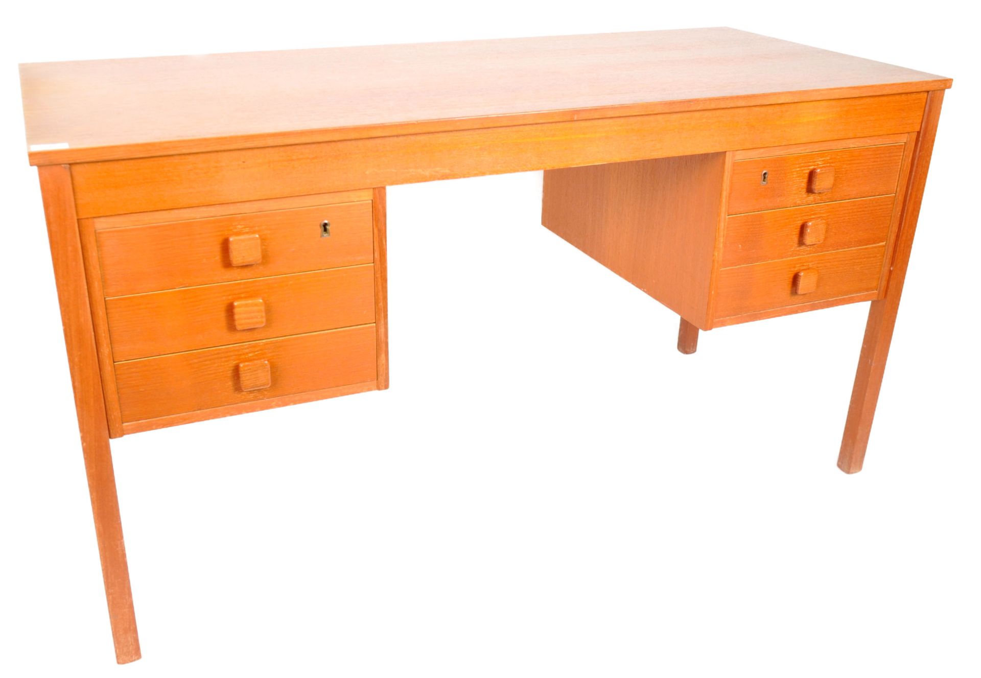 DOMINO MOBLER - MID CENTURY DANISH TEAK OFFICE DESK