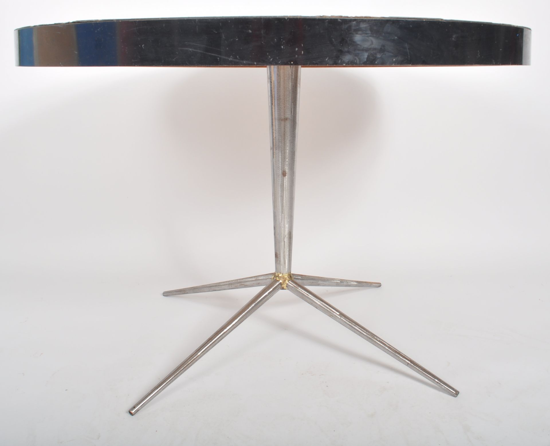 RETRO MID CENTURY FORMICA TOPPED KITCHEN DINING TABLE - Image 3 of 4