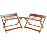 CRA'STER - MATCHING PAIR OF LUGGAGE RACK STANDS