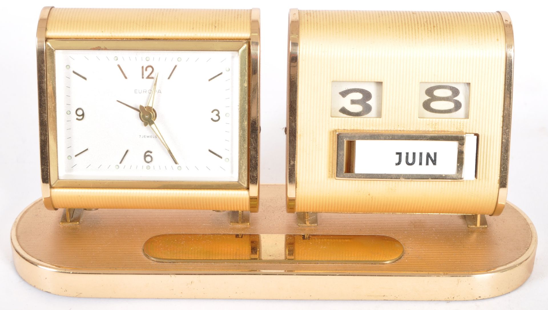 EUROPA - MID CENTURY DESK CLOCK AND CALENDAR - Bild 2 aus 8