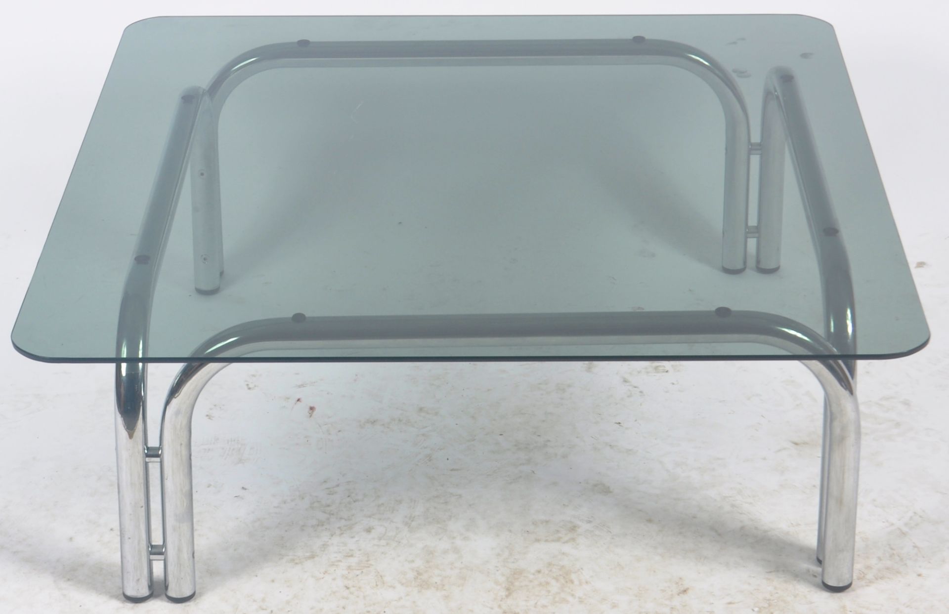 HEALS OF LONDON - 1970s CHROME AND GLASS COFFEE TABLE - Bild 2 aus 3