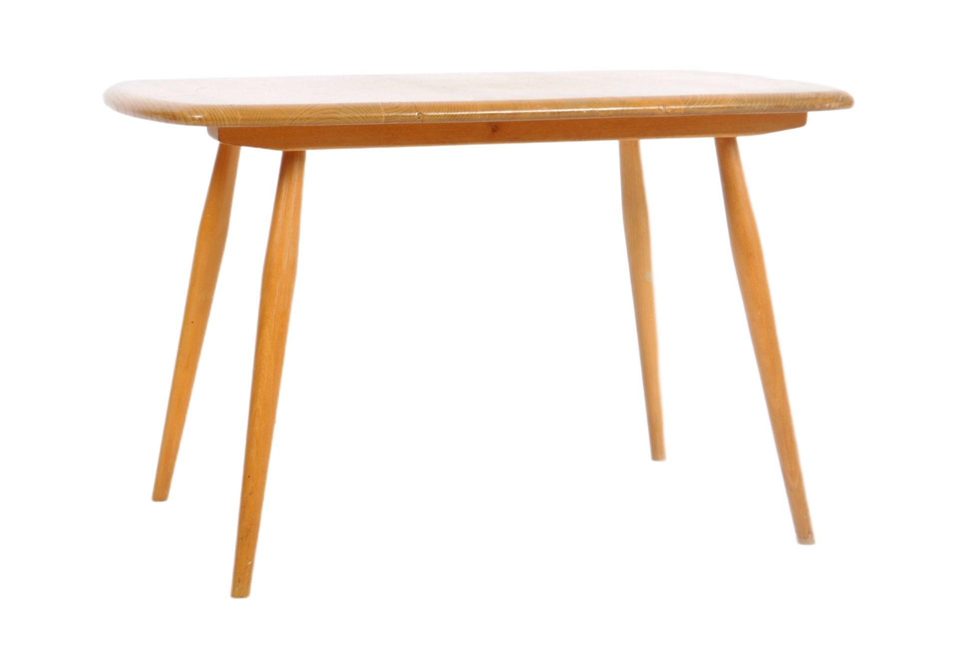 ERCOL - RETRO BEECH AND ELM WOOD COFFEE TABLE