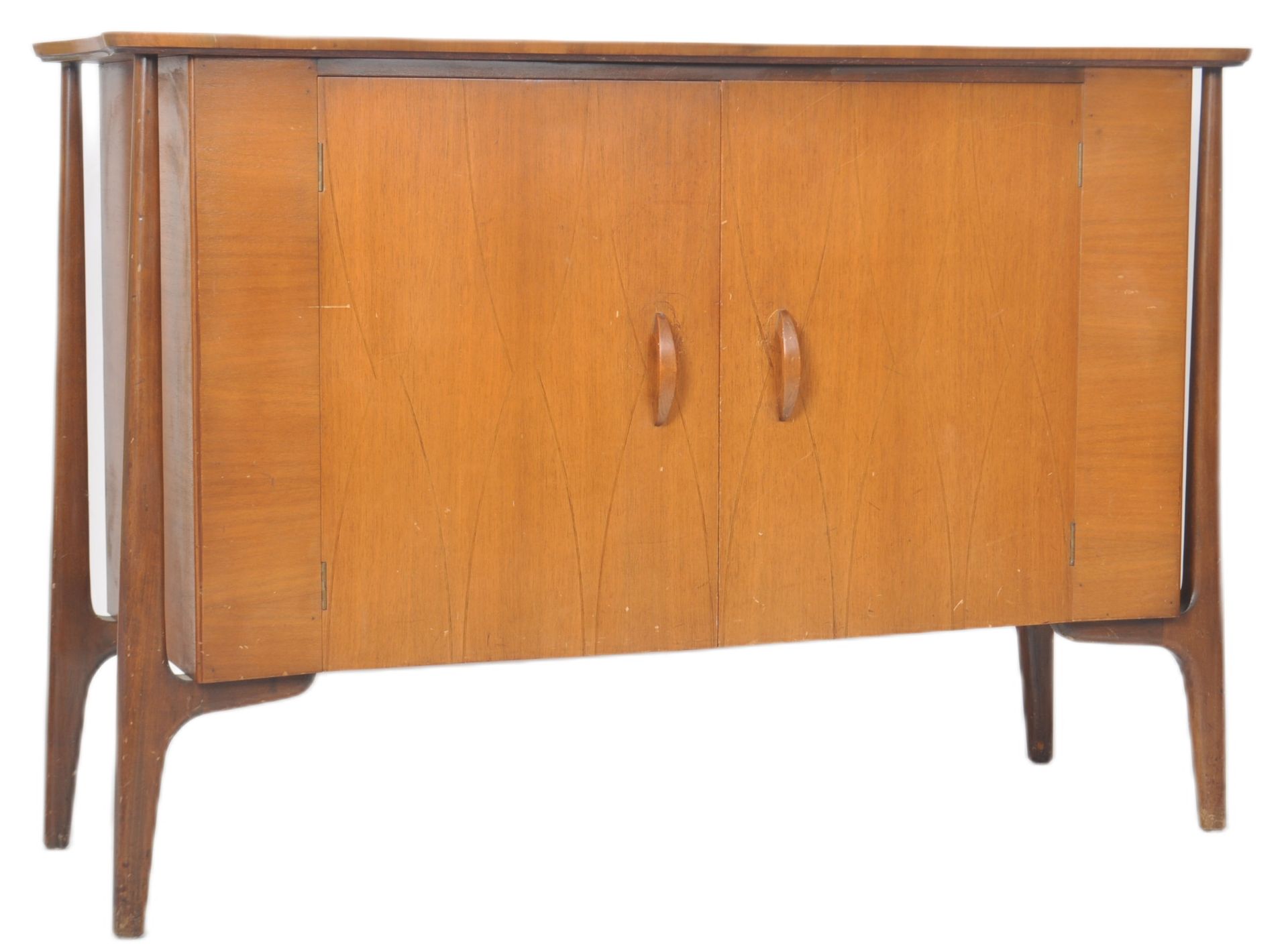 EVEREST - HELIX - MID CENTURY TEAK AND WALNUT SIDEBOARD