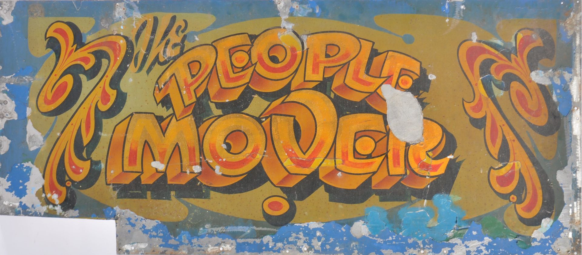 THE PEOPLE MOVER - VINTAGE FAIGROUND PAINTED PANEL
