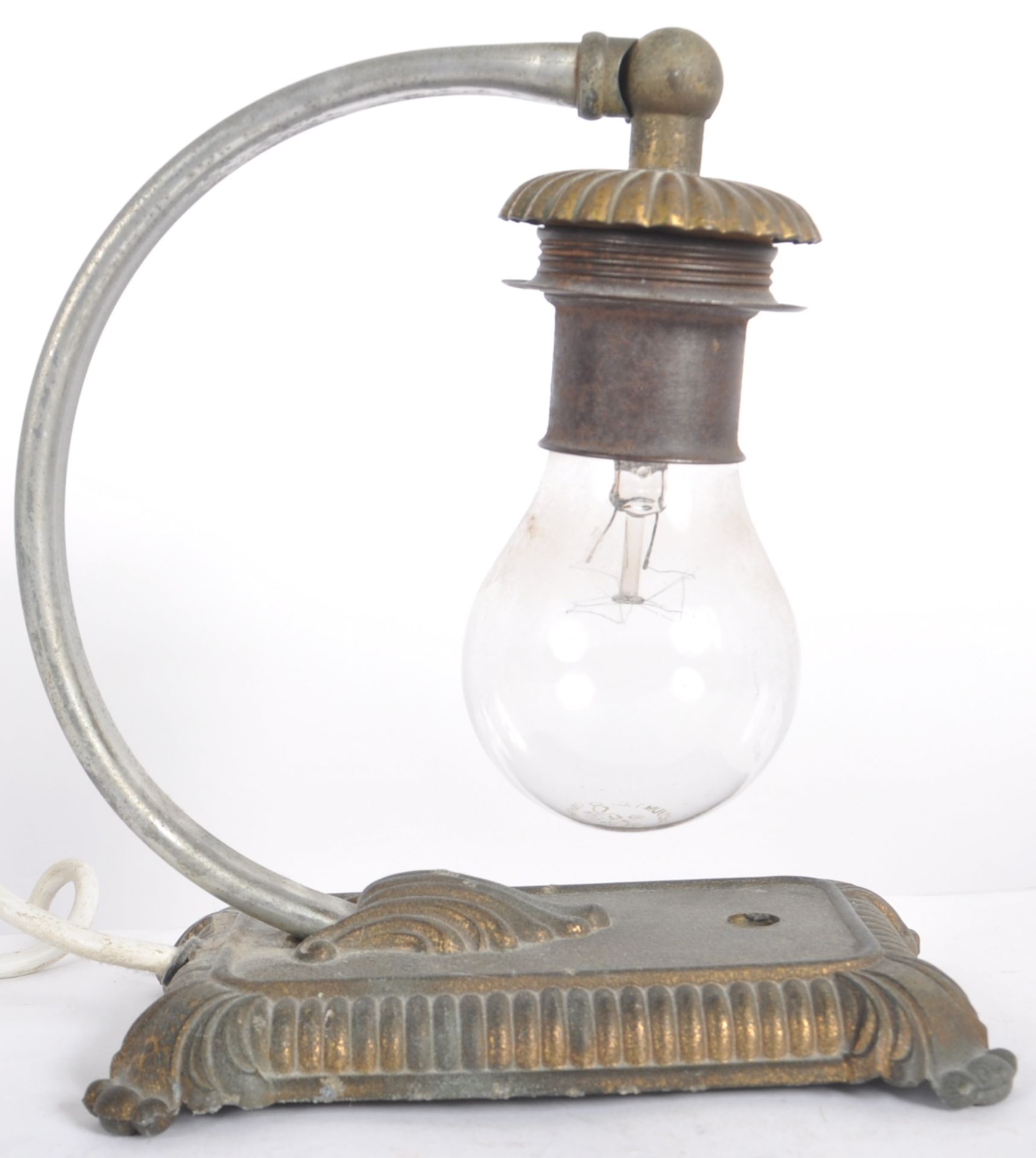 20TH CENTURY CAST IRON ARC TABLE / DESK LAMP - Bild 4 aus 5