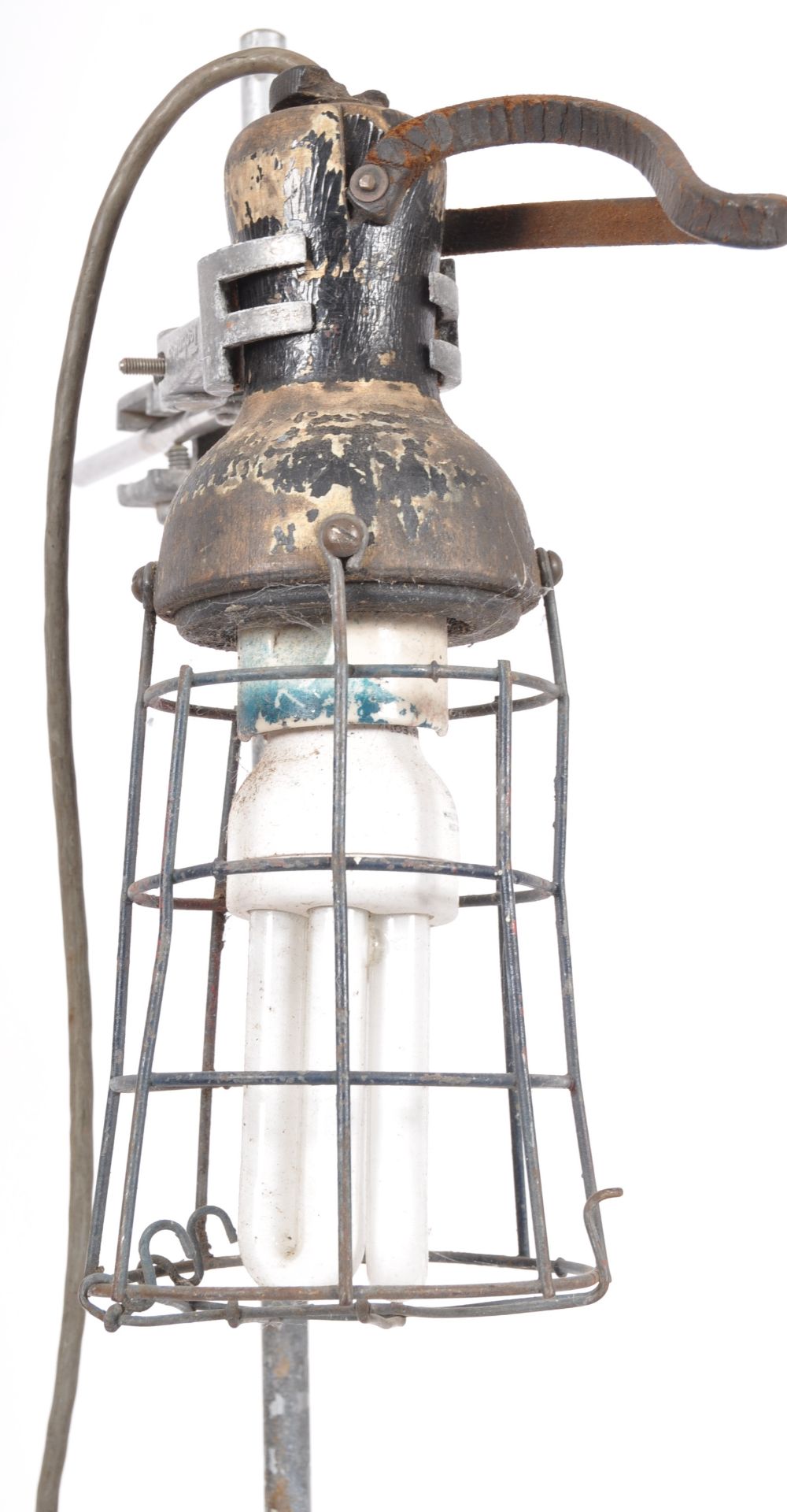 PAIR OF VINTAGE MID CENTURY INDUSTRIAL INSPECTION LAMPS - Image 3 of 9