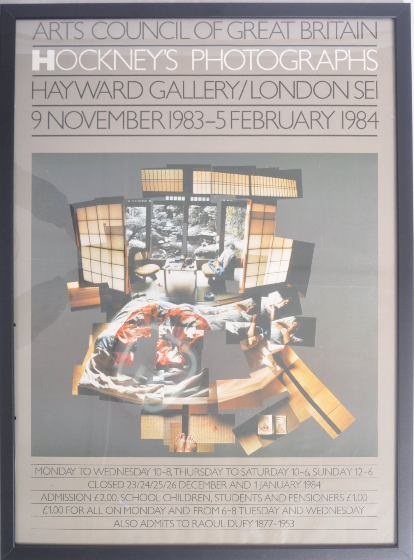 HOCKNEY'S PHOTOGRAPHS - 1980s EXHIBITION POSTER