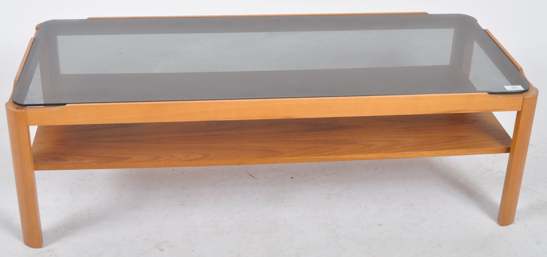 MYERS - MID CENTURY TEAK AND GLASS COFFEE TABLE - Bild 2 aus 6