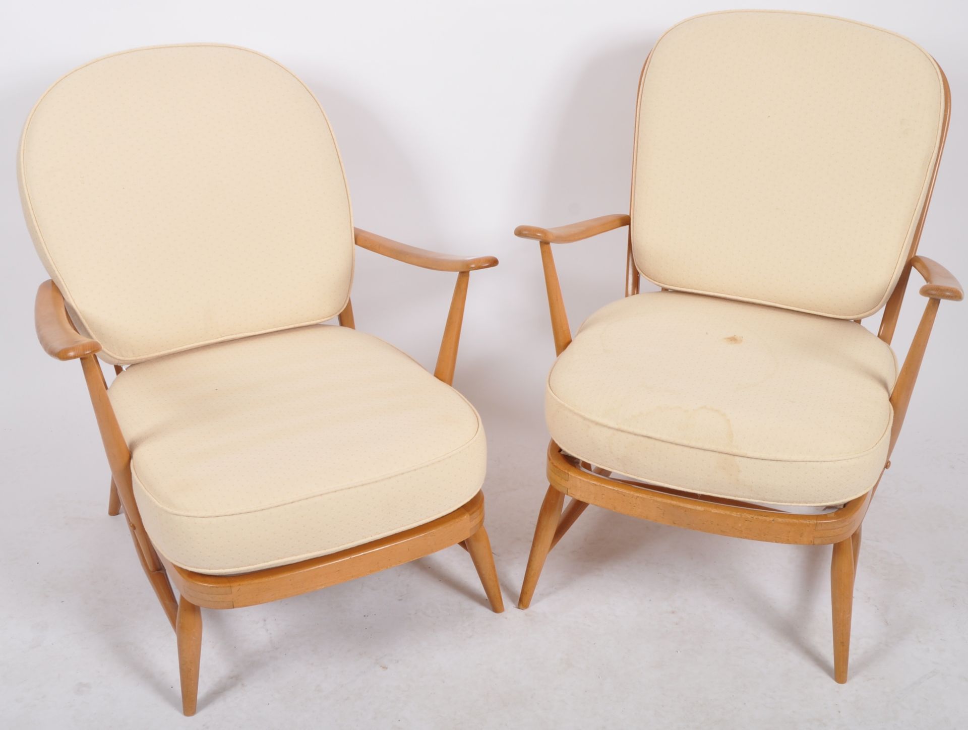 LUCIAN ERCOLANI - ERCOL MODEL 334 - PAIR ARMCHAIRS - Image 2 of 8