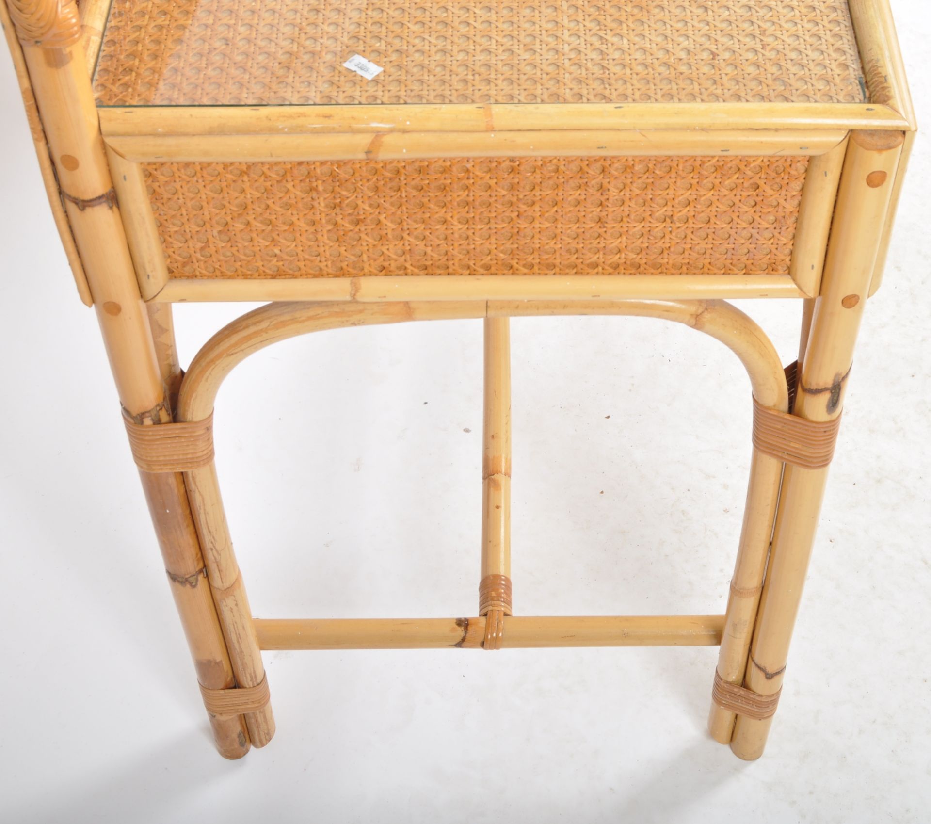 1970s BAMBOO AND RATTAN DRESSING TABLE - Bild 6 aus 8