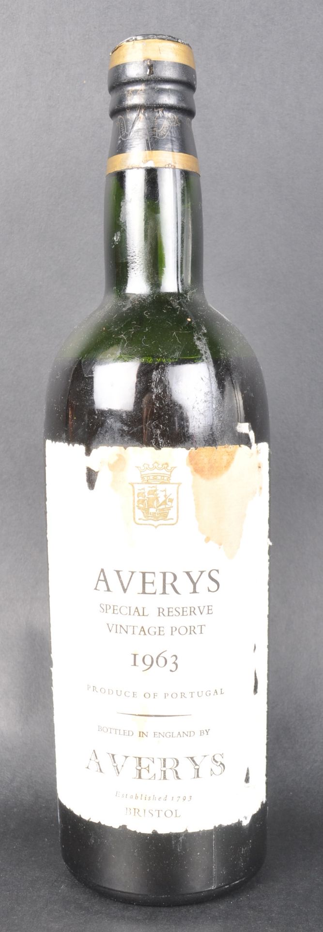 AVERYS 1963 VINTAGE PORT