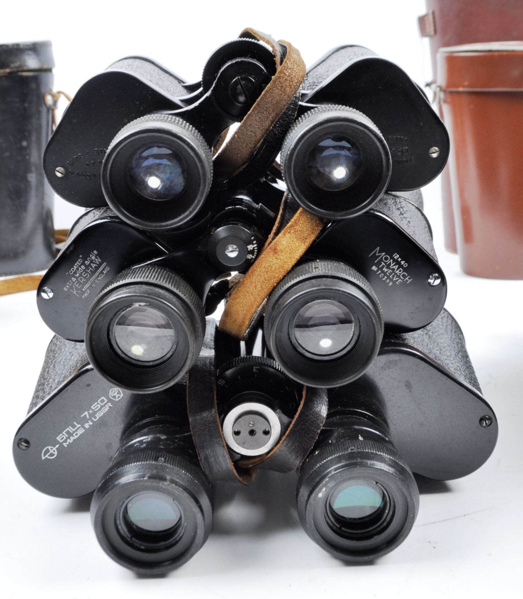 COLLECTION OF ASSORTED CASED VINTAGE BINOCULARS - Image 3 of 5