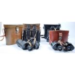 COLLECTION OF ASSORTED CASED VINTAGE BINOCULARS