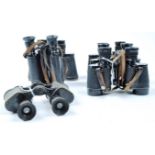 COLLECTION OF ASSORTED VINTAGE MILITARY & CIVILIAN BINOCULARS
