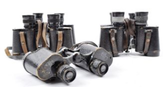 COLLECTION OF VINTAGE KARL ZEISS SILVAREM, SILVAMAR & MARINEGLAS BINOCULARS