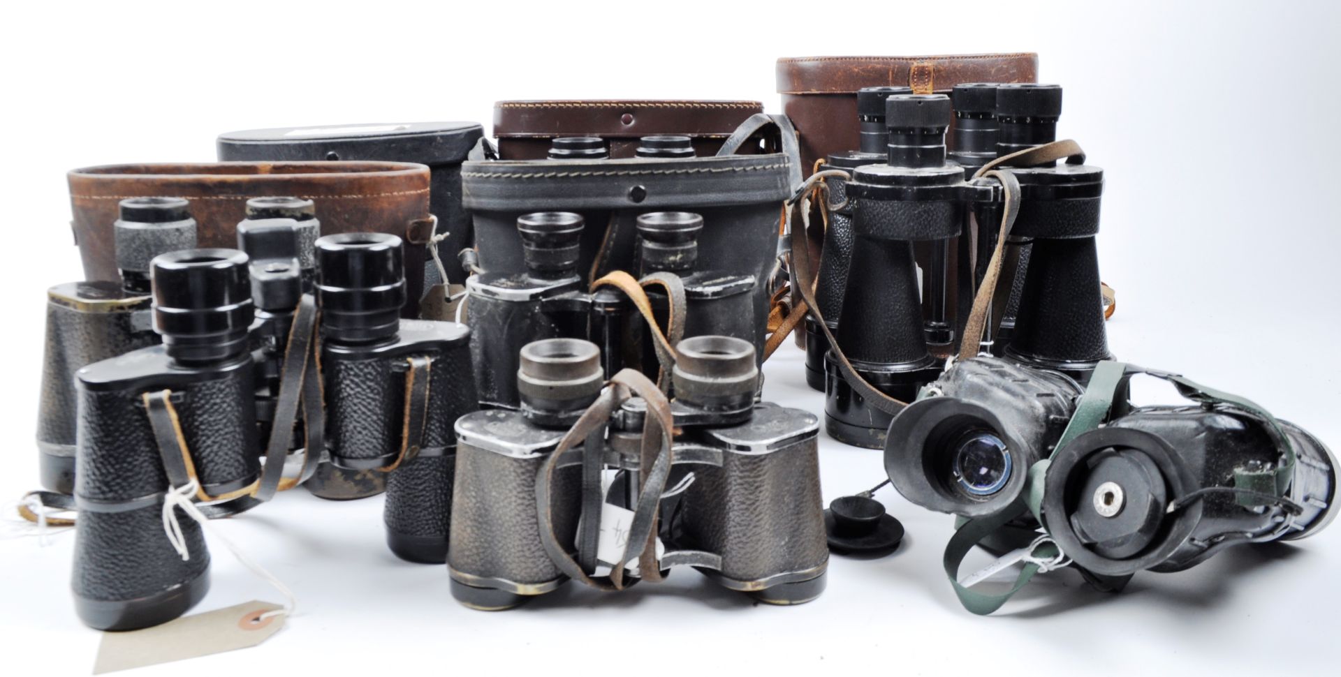 COLLECTION OF ASSORTED VINTAGE BINOCULARS