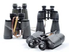 COLLECTION OF 5 X ASSORTED VINTAGE BINOCULARS INLCUDING MILITARY ISSUE