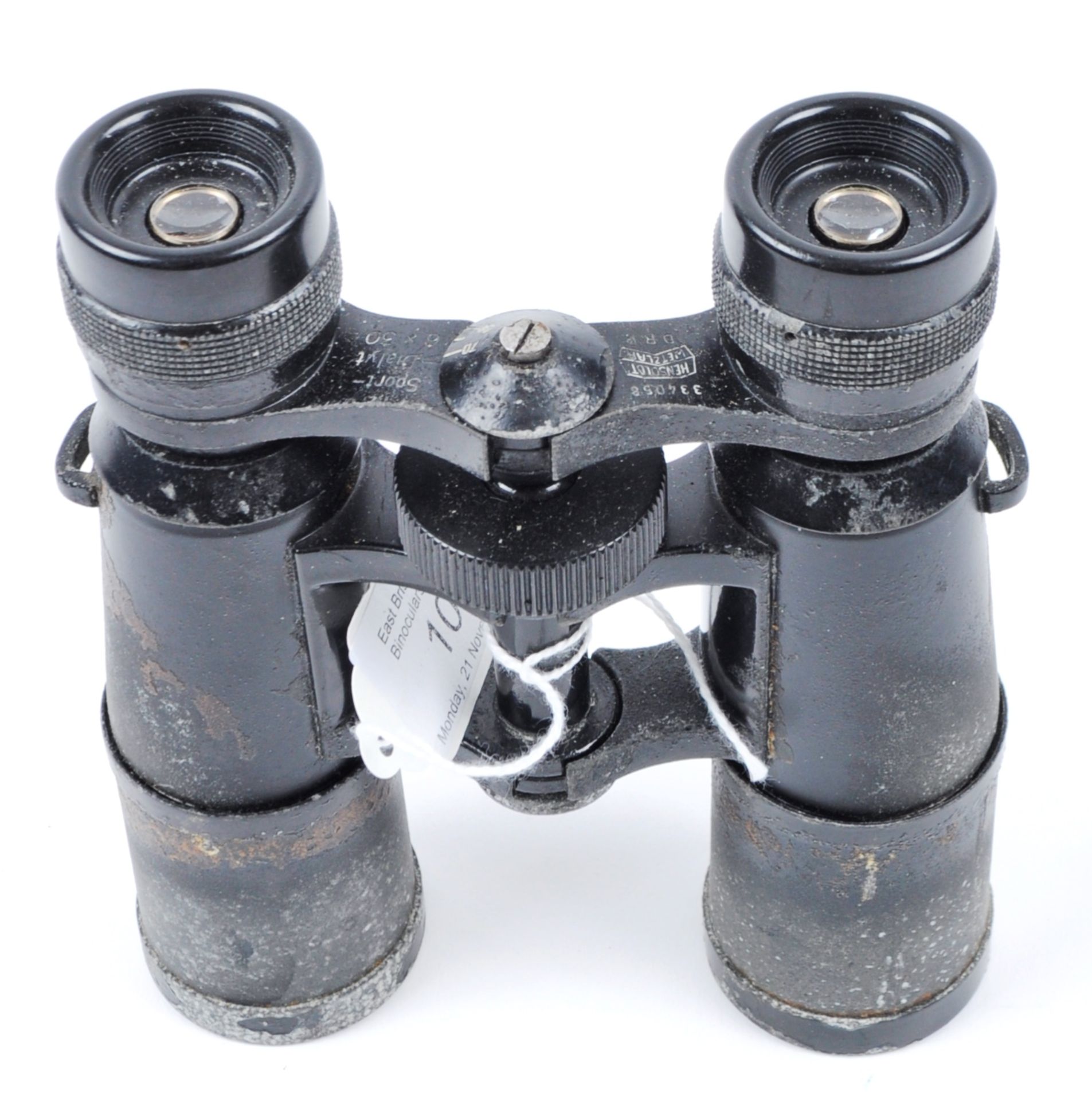 HENSOLDT WETZLAR SPORT DIALYT 6 X 30 VINTAGE BINOCULARS STAMPED D.R.P - Bild 2 aus 5