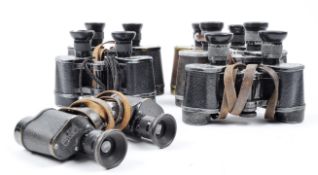 COLLECTION OF CARL ZEISS VINTAGE BINOCULARS INCLUDING MILITARY ISSUE