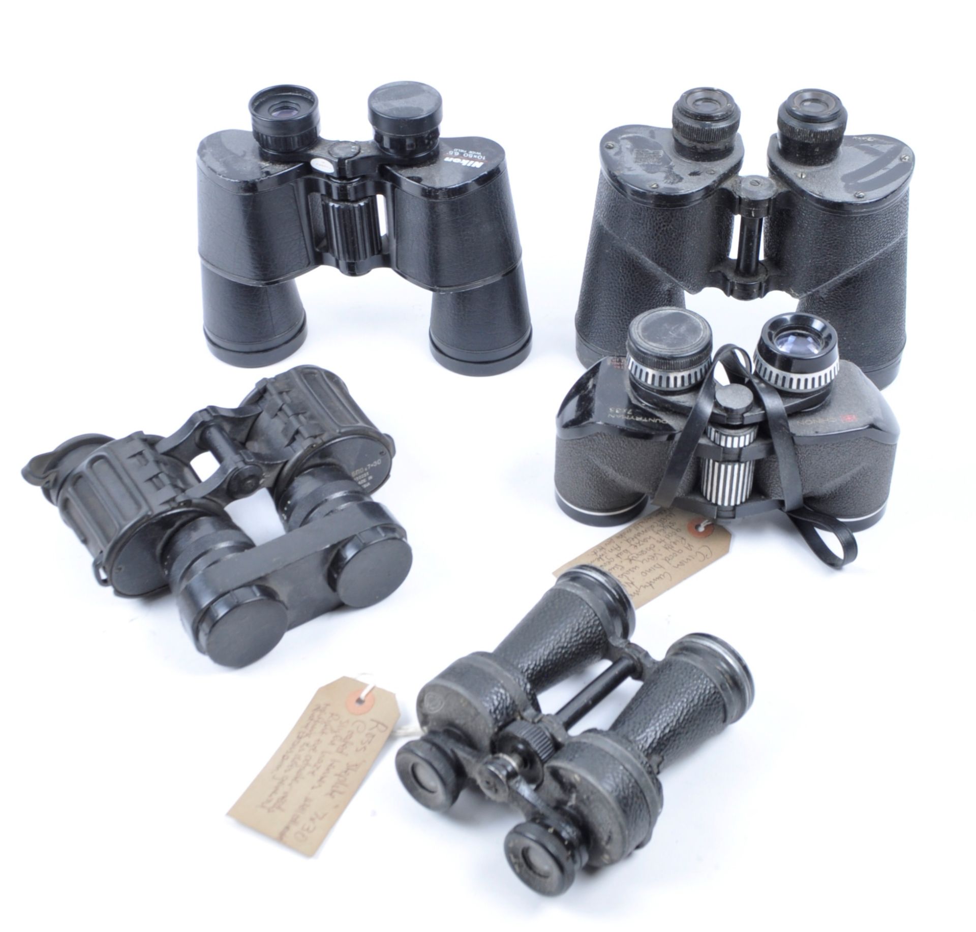 COLLECTION OF 5X ASSORTED VINTAGE BINOCULARS - Image 2 of 5