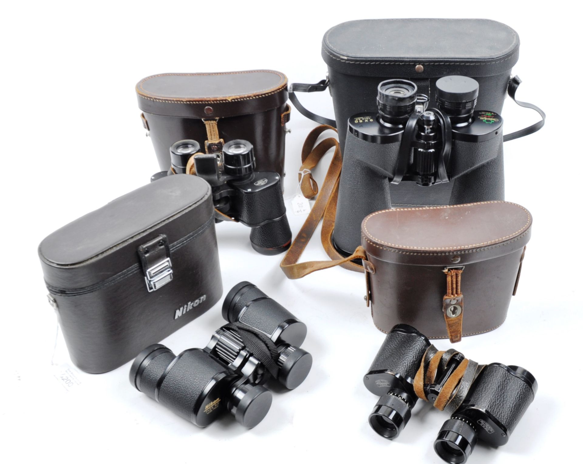 COLLECTION OF 4X ASSORTED CASED VINTAGE BINOCULARS - Image 2 of 5