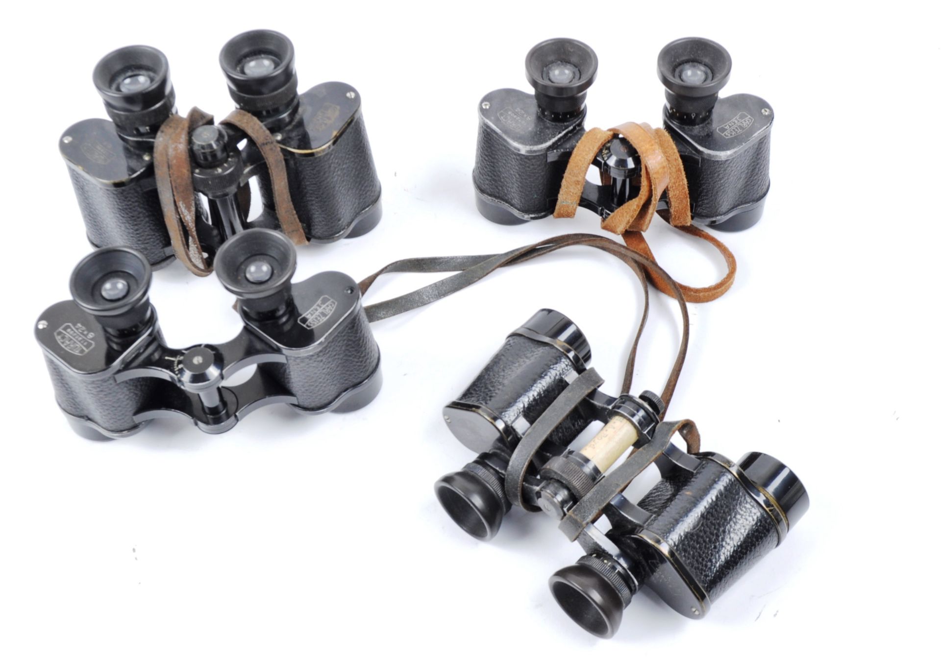 COLLECTION OF EARLY 20TH CENTURY CARL ZEISS JENA BINOCULARS - Image 2 of 5