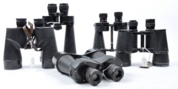 COLLECTION OF ASSORTED VINTAGE BINOCULARS INCLUDING US NAVAL ISSUE